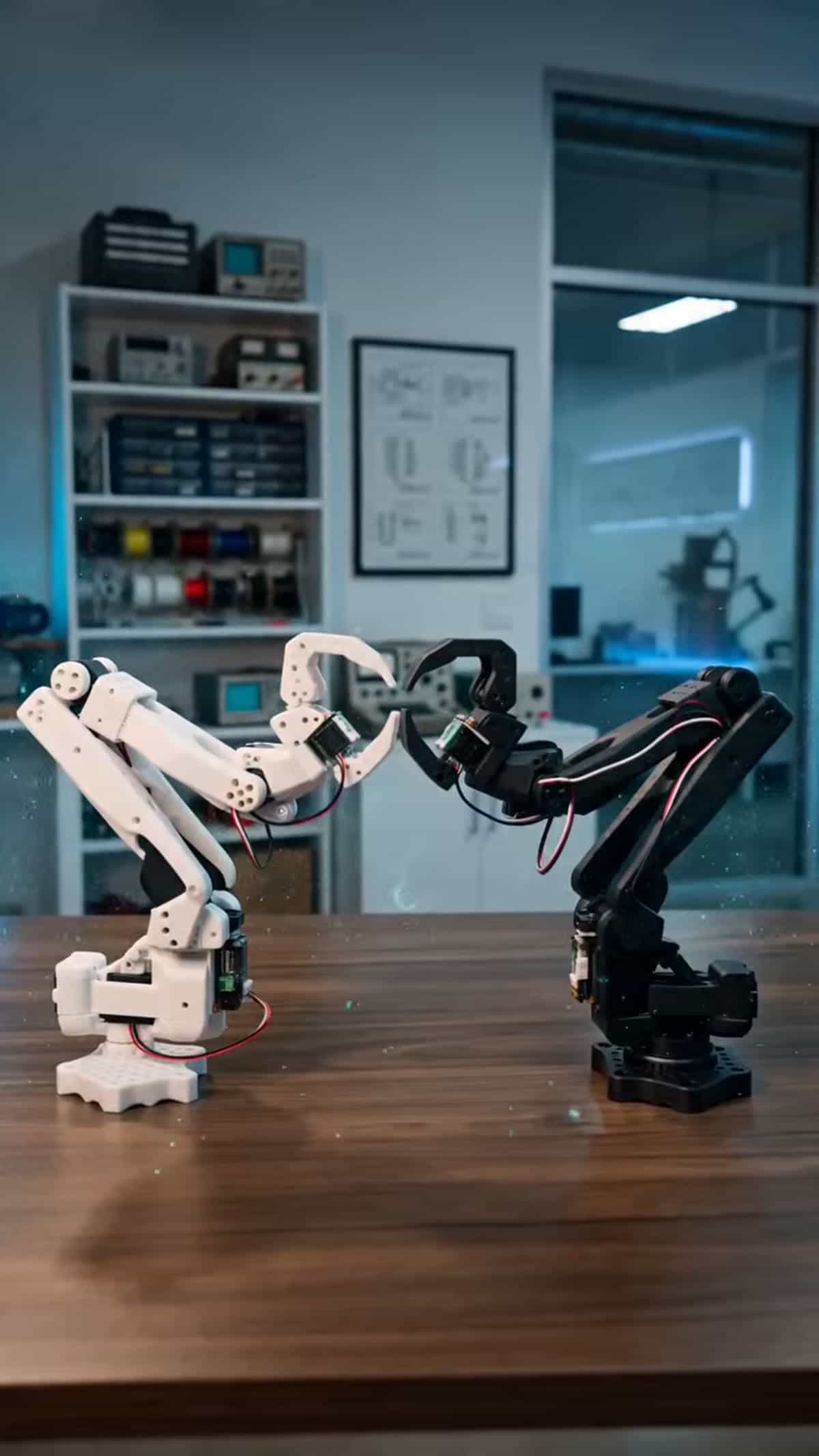 Teleoperated Robot Arm Pair — LeRobot AI Imitation Learning | Robo Kits