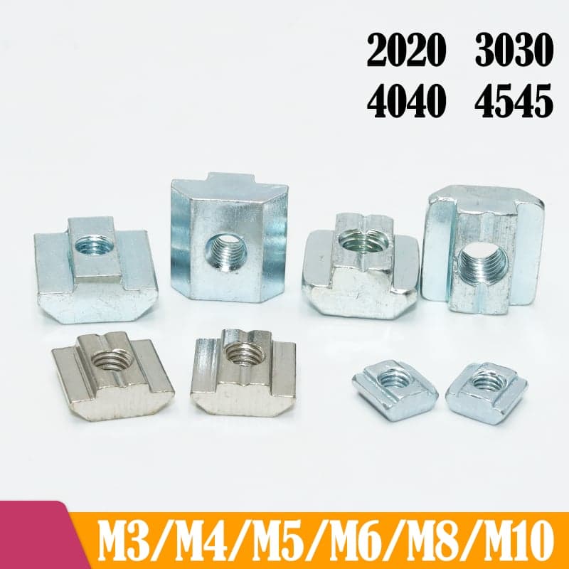 100p/ T Block Square Nut - view 2