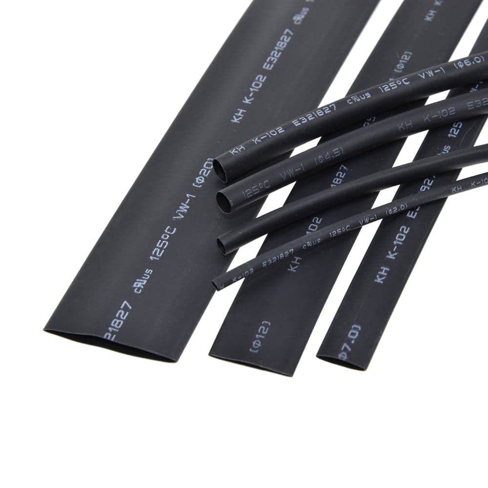 1meter 2:1 Black Heat Shrink Tube - view 1