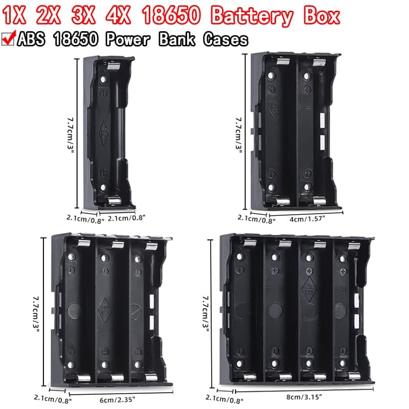 Abs 18650 Power Bank Gevallen 1X 2X 3X - view 1