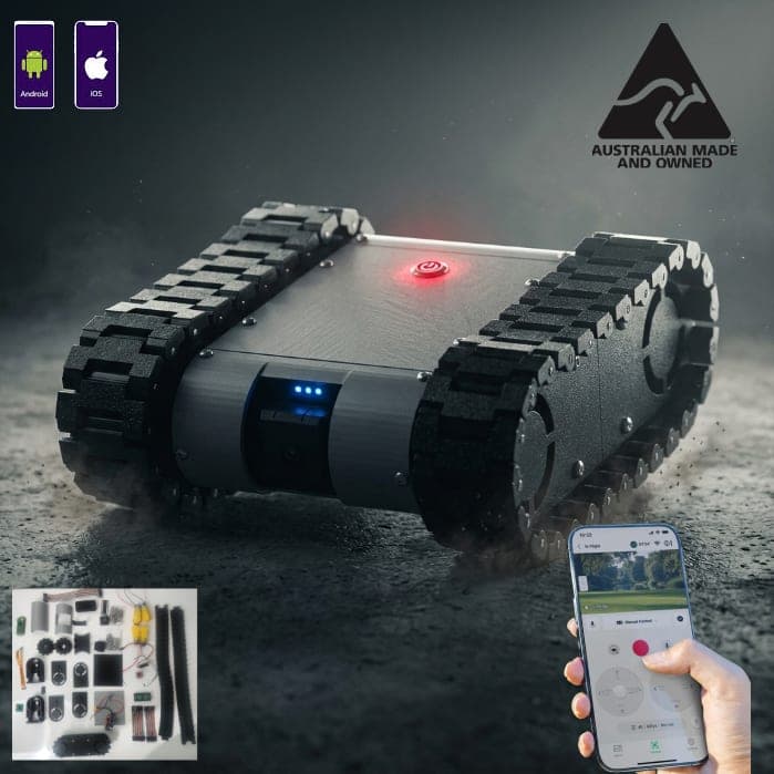 Crawler One — Tracked Tank Robot with AI Camera & Remote Control | Robo Kits - view 3