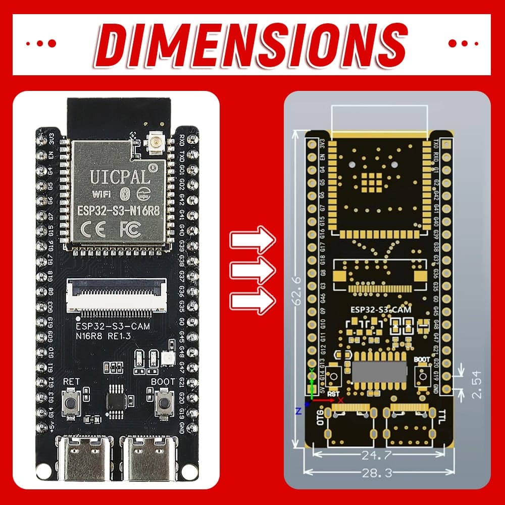 ESP32-S3 Development Board with - view 2