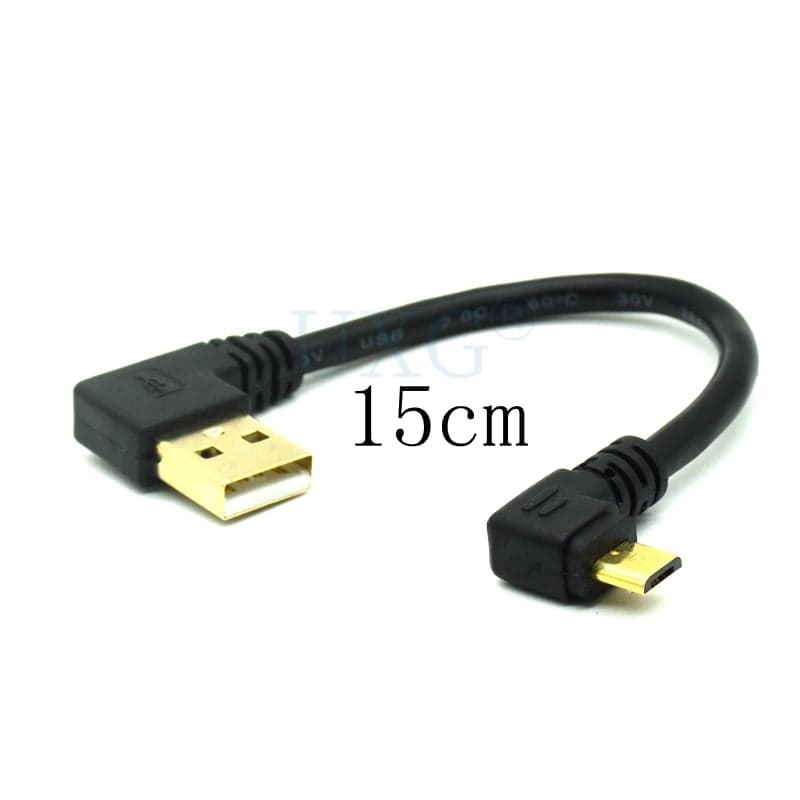 Gold Plated 15CM Short 90 Degree USB 2.0 to - view 4