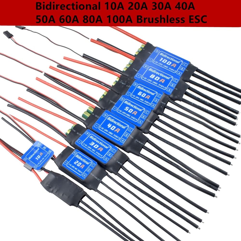 HV Bidirectional Brushless ESC 10A 20A 30A 40A - view 2