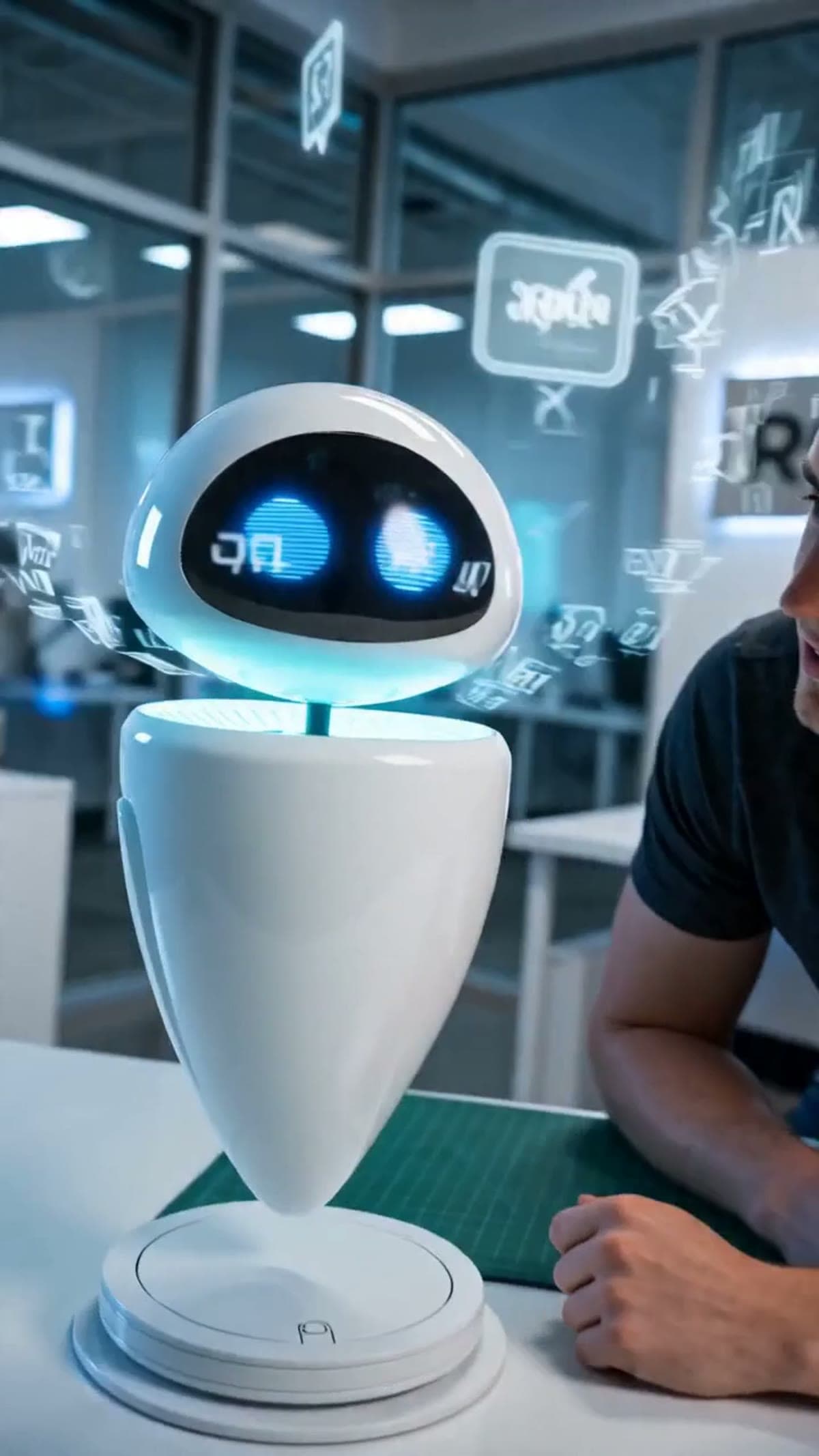 Desktop AI Companion Robot — Talks Back in 30+ Languages, Expressive Face | Robo Kids - view 3