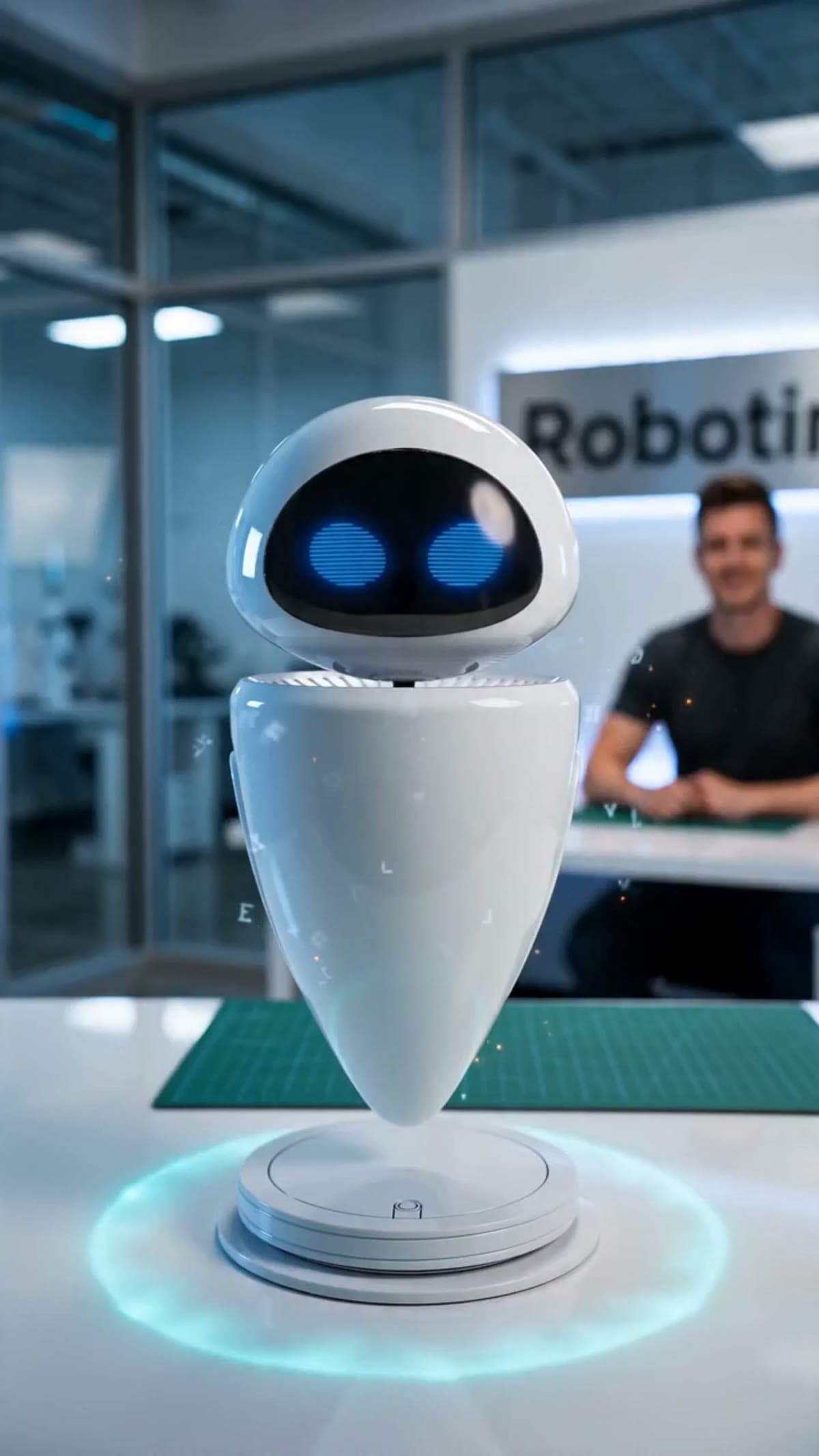 Desktop AI Companion Robot — Talks Back in 30+ Languages, Expressive Face | Robo Kids - video