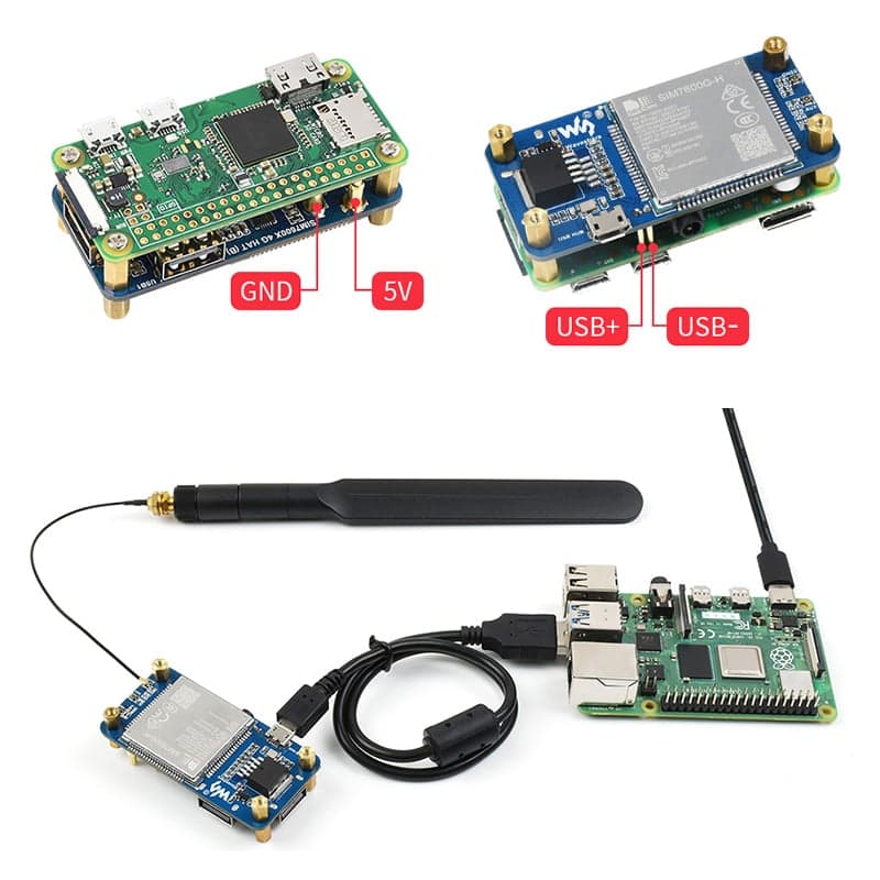 SIM7600G-H 4G HAT (b) - view 2